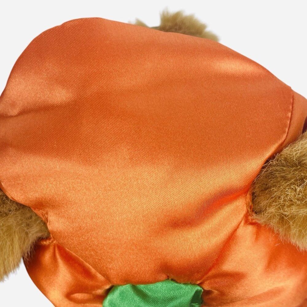 RARE Vintage Dan Dee Pumpkin Teddy Bear Halloween Trick or Treat Plush Hard Body - Picture 15 of 16